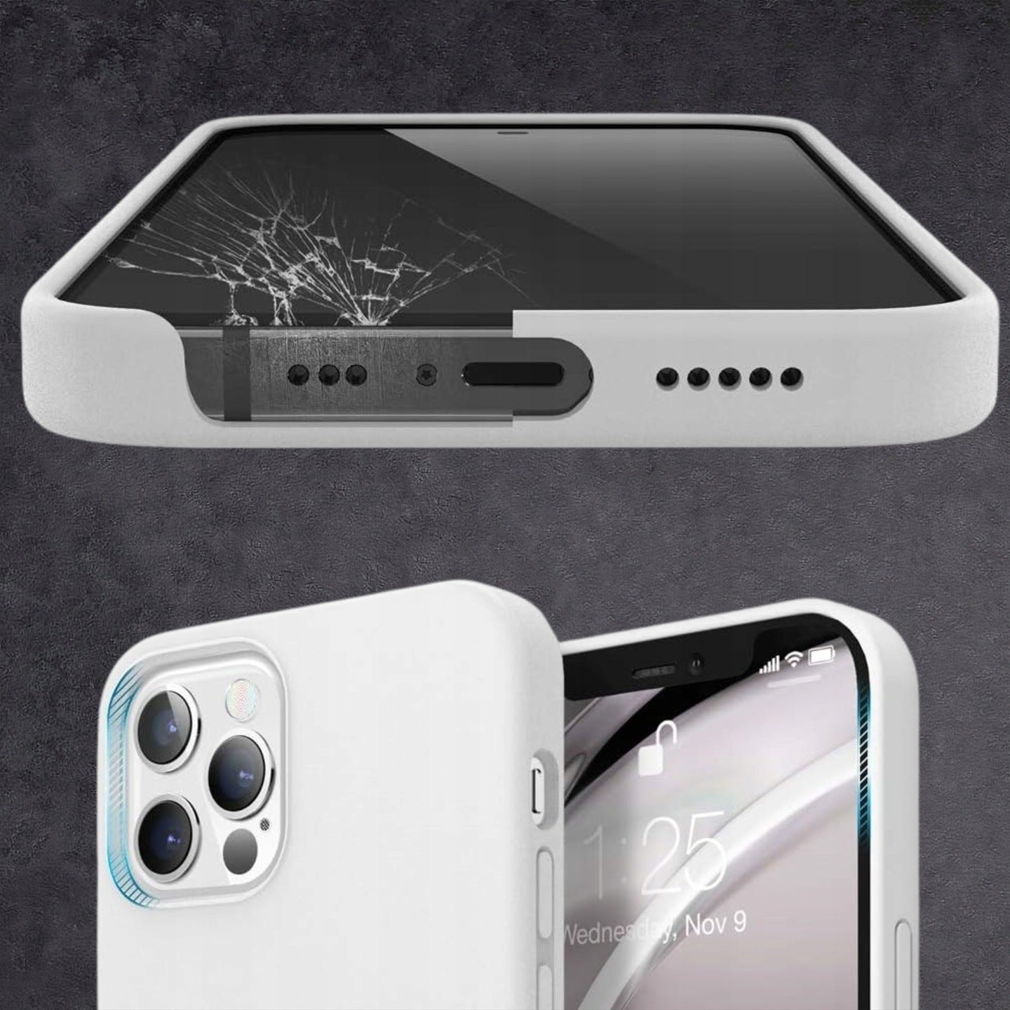 Niebieskie etui silikonowe iPhone