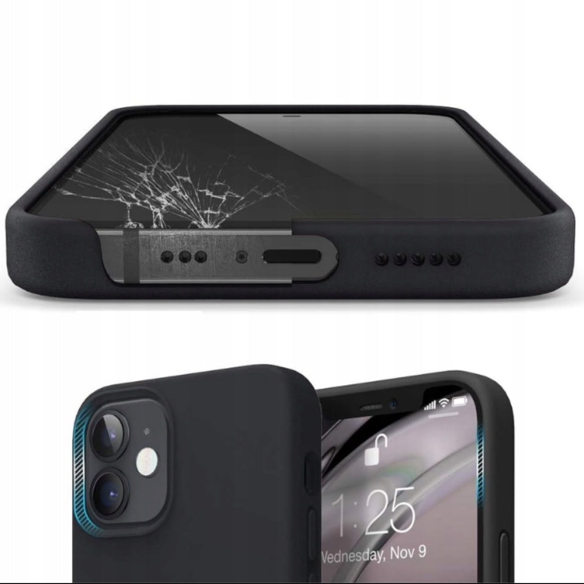Niebieskie etui silikonowe iPhone